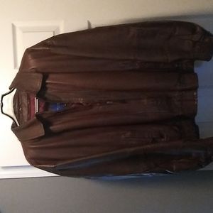 Big and Tall.Mens Towncraft leather jacket. Size 3XL.